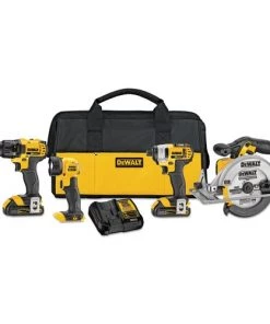 DeWalt 20V MAX Li-Ion 4-Tool Combo Kit