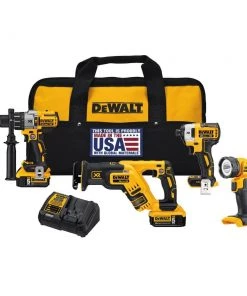 DeWalt 20-Volt MAX Cordless 4 Tool Combo Kit