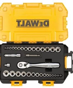 DeWalt 34 pc. 1/4 in. & 3/8 in. Drive Socket Set