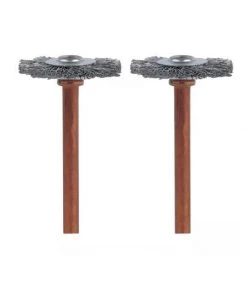 Dremel 535-02 3/4" Brass Brushes - 2 Pack