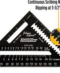 Johnson Level 7" Johnny Square® Professional Easy-Read Aluminum Rafter Square -Tools Sales 60450051 3