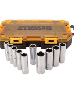 DeWalt 10 pc. 1/2" Drive Deep Metric Socket Set