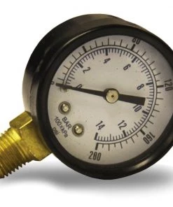 C'Aire Gauge, 200 PSI, 1/4” Bottom MT