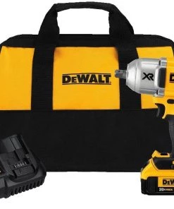 DEWALT 20V MAX XR Impact Wrench Kit, Brushless, High Torque, Detent Pin Anvil, 1/2-Inch