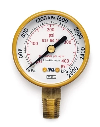 Hobart 770125 LP/Acetylene High/Tank Pressure Gauge (0 to 400 PSI) 3 Hobart 770125 LP/Acetylene High/Tank Pressure Gauge (0 to 400 PSI)
