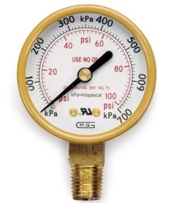 Hobart 770127 LP/Acetylene Low/Line Pressure Gauge (0 to 30 PSI)