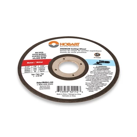 Hobart 770306 Type-1 Thin Steel Cut-Off Wheel 3 Hobart 770306 Type-1 Thin Steel Cut-Off Wheel