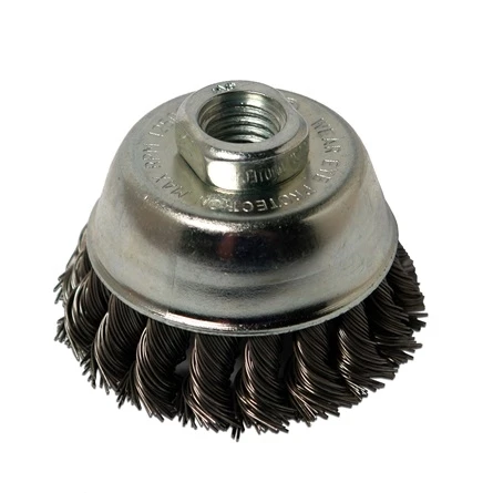 Hobart 770380 3x5/8-11 Inch Notted, 12500 RPM, .014 Wire Diameter Cup Brush 3 Hobart 770380 3x5/8-11 Inch Notted, 12500 RPM, .014 Wire Diameter Cup Brush
