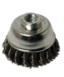 Hobart 770380 3x5/8-11 Inch Notted, 12500 RPM, .014 Wire Diameter Cup Brush