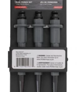 Black Diamond 3 pc. Nail Punch Set