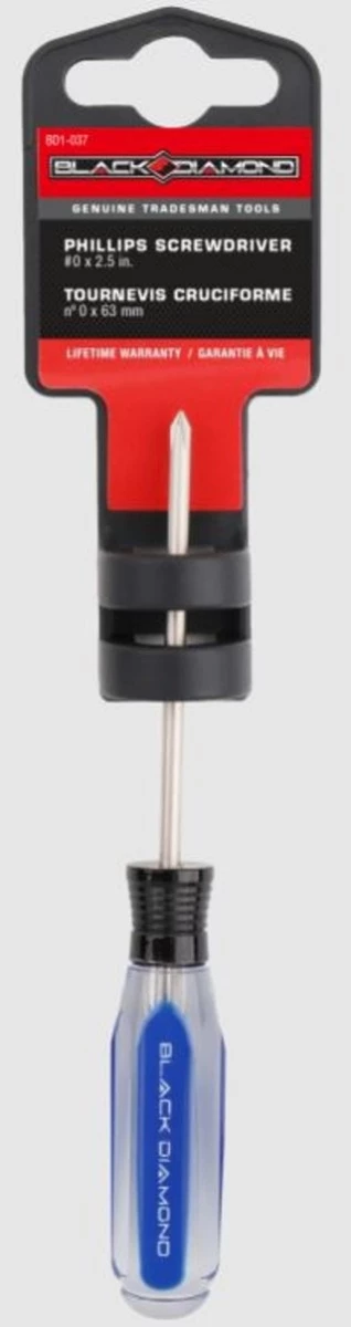 Black Diamond Phillips Screw Driver 3 Black Diamond Phillips Screw Driver