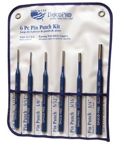 Dasco Pro 16 Pin Punch Kit w/Pouch - 6 Piece