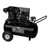 Black Diamond 20 Gallon 1.6 HP Air Compressor -Tools Sales 817037022758 black diamond 20 horz port v twin styled