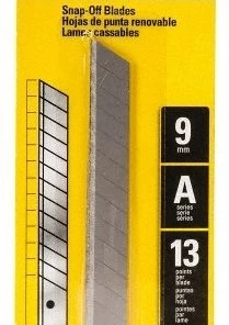 Stanley 3 pk 9 mm Quick-Point Blades
