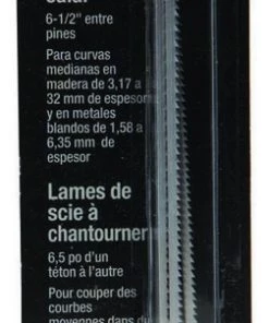 Stanley 4 pk 6 1/2" 15 TPI Coping Saw Blades