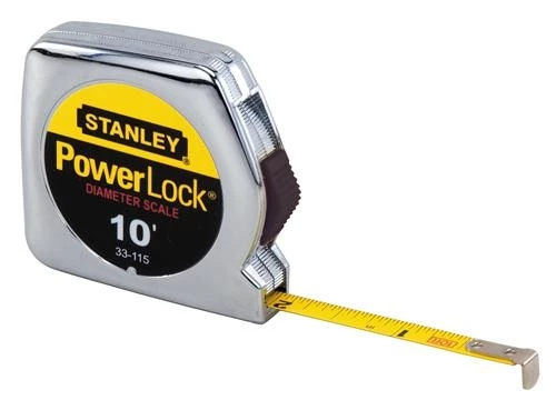 Stanley 10ft PowerLock Pocket Tape Measure (w/ Diameter Scale) 3 Stanley 10ft PowerLock Pocket Tape Measure (w/ Diameter Scale)