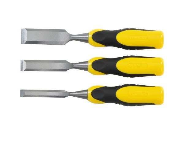 Stanley 3 Piece Wood Chisel Set 3 Stanley 3 Piece Wood Chisel Set