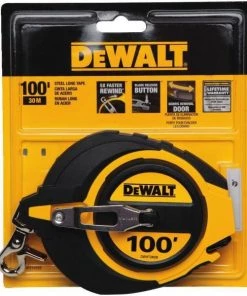 DeWALT 100' Closed Case Long Tape -Tools Sales 8912695 7
