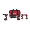 Milwaukee M18 Cordless Lithium-Ion 4 Tool Combo Kit -Tools Sales 9140126 1