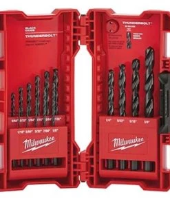 Milwaukee THUNDERBOLT Black Oxide Drill Bit Set, 15-Piece