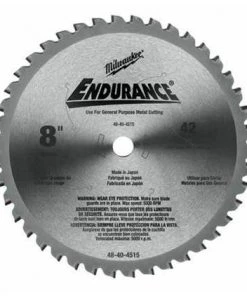 Milwaukee Circular Saw Blade 8" 42 Tooth Dry Cut Cermet Tipped