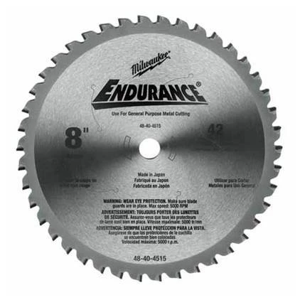 Milwaukee Circular Saw Blade 8" 42 Tooth Dry Cut Cermet Tipped 3 Milwaukee Circular Saw Blade 8" 42 Tooth Dry Cut Cermet Tipped