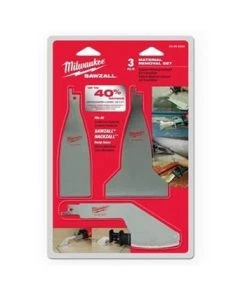 Milwaukee 3PC Material Removal Blade Set