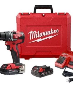 Milwaukee 2801-22CT M18 Compact Brushless 1/2" Drill Driver Kit