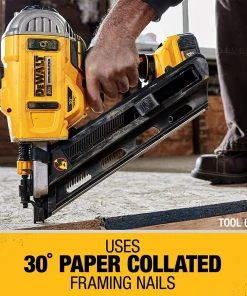DeWalt 20V MAX* Cordless 30° Paper Collated Framing Nailer -Tools Sales dcn692b 6