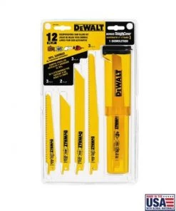 DeWalt 12 Piece Bi-Metal Reciprocating Saw Blade Set w/Telescoping Case
