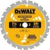 DeWalt Small Diameter Carbide Tipped Construction Saw Blade - 7 1/4", 24 Teeth -Tools Sales dw3578b10 1