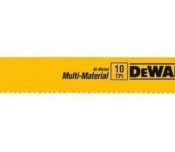 DeWalt 6 In, 10 TPI Wood and Metal Cutting Reciprocating Saw Blade