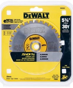 DeWalt 5-3/8-Inch 30 Tooth Aluminum and Non-Ferrous Metal Cutting Saw Blade