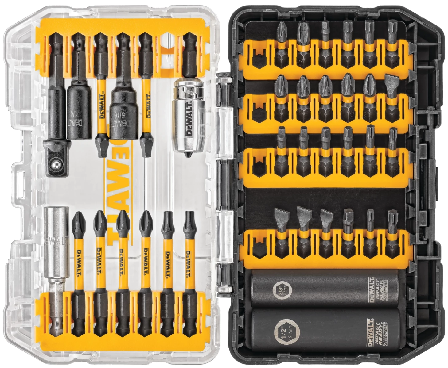 DeWalt Flextorq Impact Ready Screwdriving Bit Sets With Toughcase + System 3 DeWalt Flextorq Impact Ready Screwdriving Bit Sets With Toughcase + System