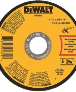 DeWalt 4-1/2" x .045" x 7/8" T1 Metal Cut-off Wheels – 10 Pack