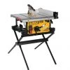 DeWalt 10 In. Table Saw w/Scissor Stand -Tools Sales dwe7491x 1