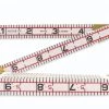 5/8" X 6' Red End Engineer's Scale Wood Rule - Folding -Tools Sales lfk 1066d frnt main 3