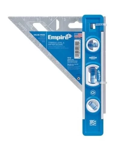 Empire 9 in. Torpedo Level/7 in. Rafter Square Combo 4 Empire 9 in. Torpedo Level/7 in. Rafter Square Combo - Image 2